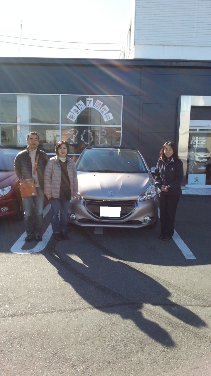 208ブロッサムｸﾞﾚｰ　ご納車させていただきました！