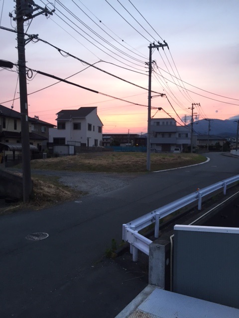 グラデーションな夕日